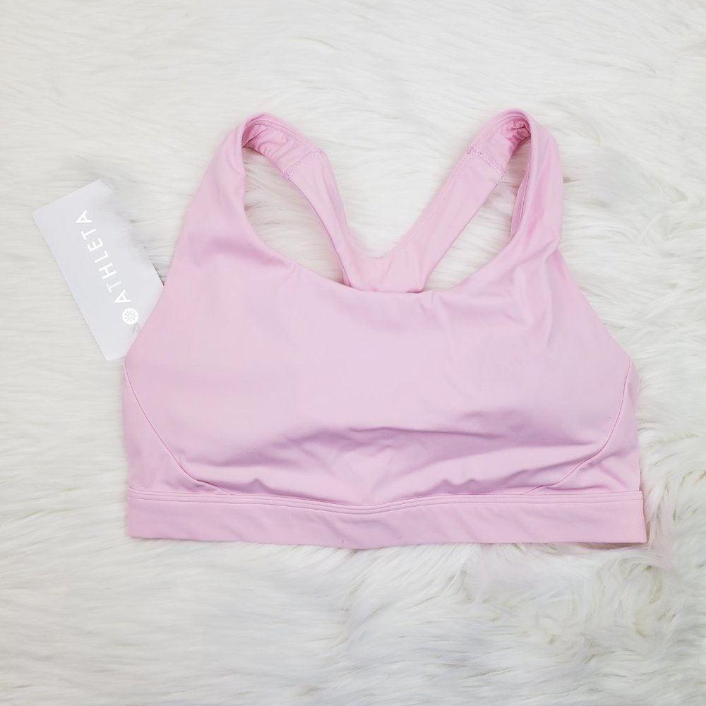 NWT Athleta Pink Ultimate Supersonic Sports Bra - Picture 4 of 8